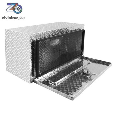30x14x16'' Underbody Aluminum ToolBox Diamond Plate Tool Box Truck Trailer Pickup