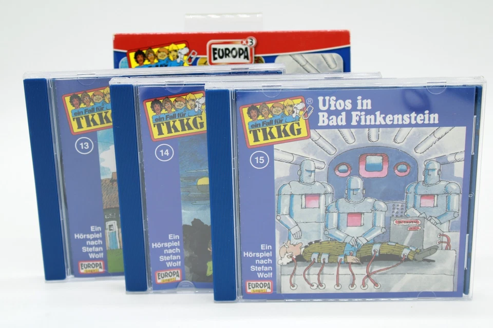 TKKG CD Box 5 Folge 13 14 15 Die Bettel Mönche Der Schlangenmensch Ufo Europa - Image 2 of 2