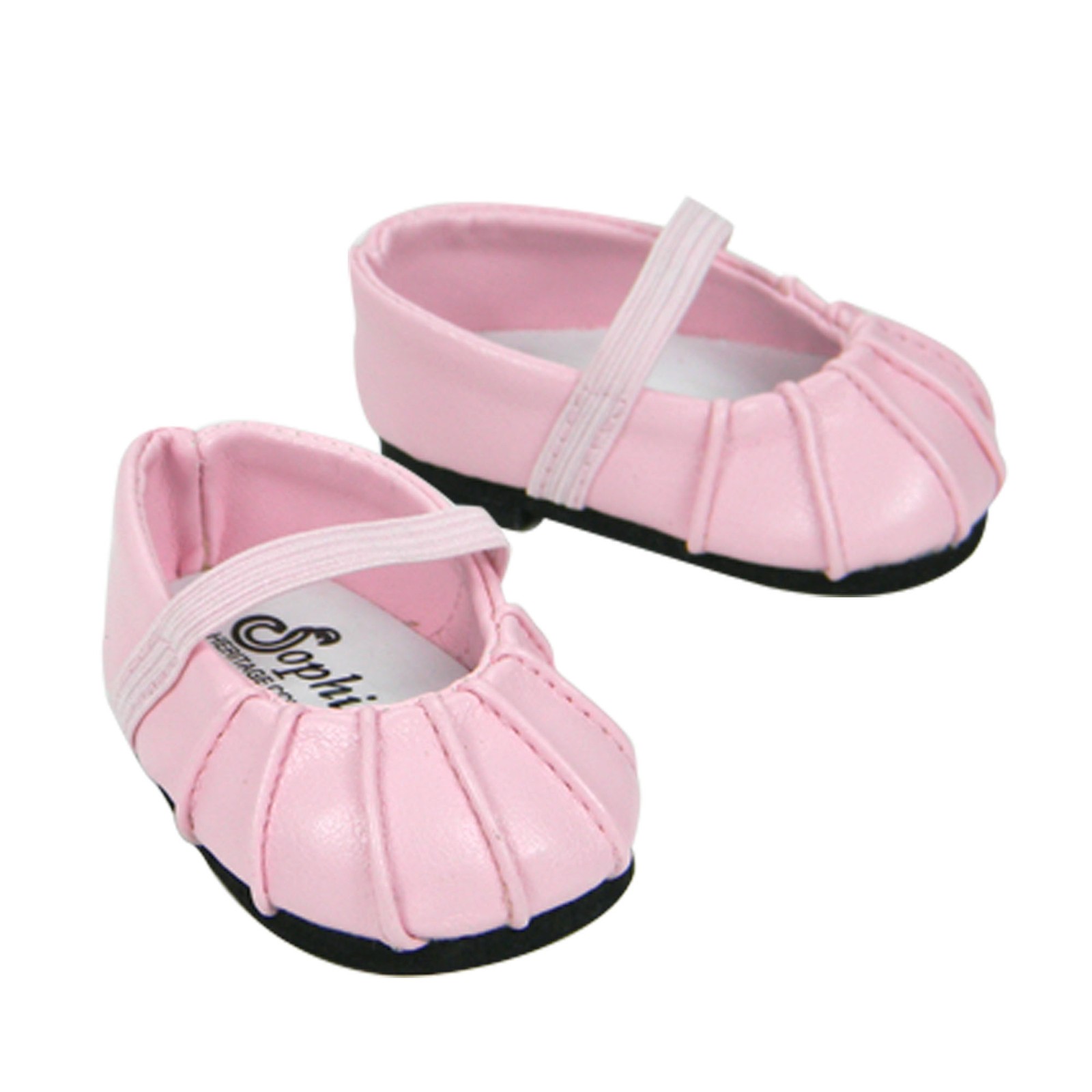 Sophia&rsquo;s Faux-Leather Dress Shoes for 15" Baby Dolls, Pink