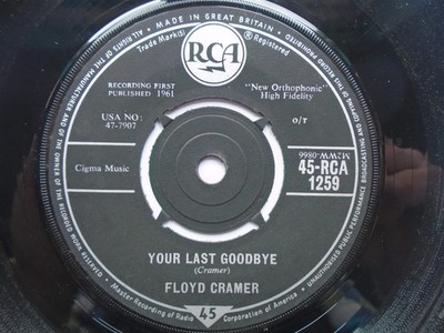 Floyd Cramer Your Last Goodbye 7'' RCA RCA 1259 EX 1961