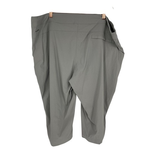 Columbia Capri Pants Womens 24W x 18L Anytime Omni-shield UPF 50 Hiking Gray - Foto 2 di 13