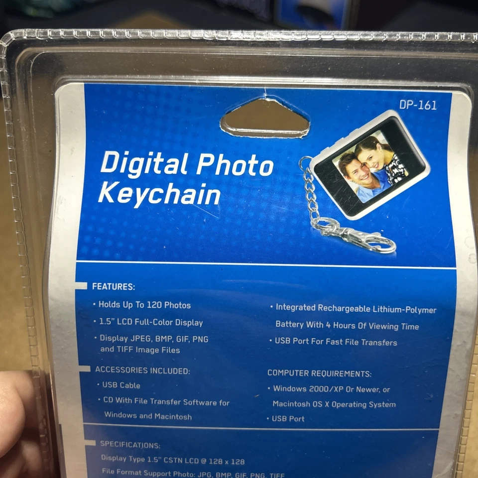 Sealed 2007 Black DP KEY  COBY  Digital Keychain PC Interface USB  1.5LCD Color - Image 3 of 4