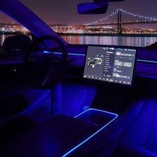 Nestour Tesla Model 3/Y 21-23 Interior RGB LED Neon Lights Kit Console Dashboard