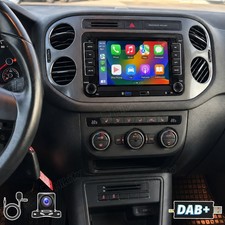 DAB+ Für VW Tiguan 5N 2010-2016 Autoradio Apple Carplay Android 15 GPS WIFI +KAM
