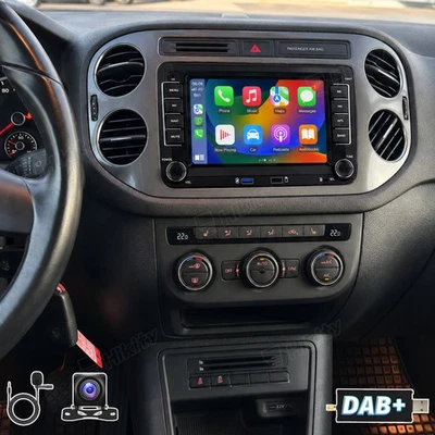DAB+ Für VW Tiguan 5N 2010-2016 Autoradio Apple Carplay Android 15 GPS WIFI +KAM - Bild 1 von 4