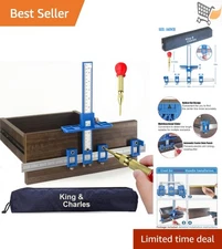 Cabinet Hardware Jig with Automatic Center Punch for Handles Pulls Doors DIY