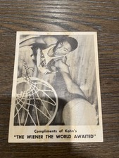 1963 Kahn's Wieners Bob Boozer VG New York Knicks Uniform Cincinnati Royals Card