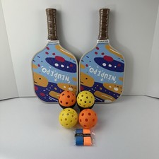 Niupipo MX-61 Pickleball 2-Paddle Set with Case  4 Balls New