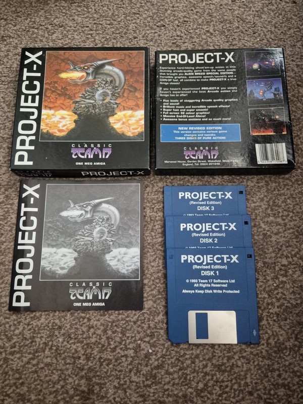 Project X Classic By Team 17 ~ Original Boxed Amiga Game complete tested