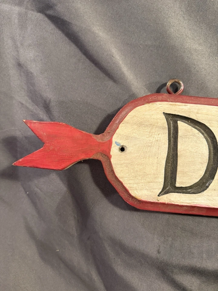 Antique Folk Art Carved Wooden Painted DECOYS Directional Advertising Sign - Image 3 of 4