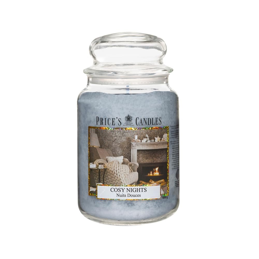 Price's Candles - Candela in Giara Grande Cosy Nights - Durata Fino a 150 ore di