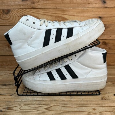 Adidas Turnschuhe Herren UK 8 Pro Modell x 424 Cloud Weiß Leder Originals Schuhe