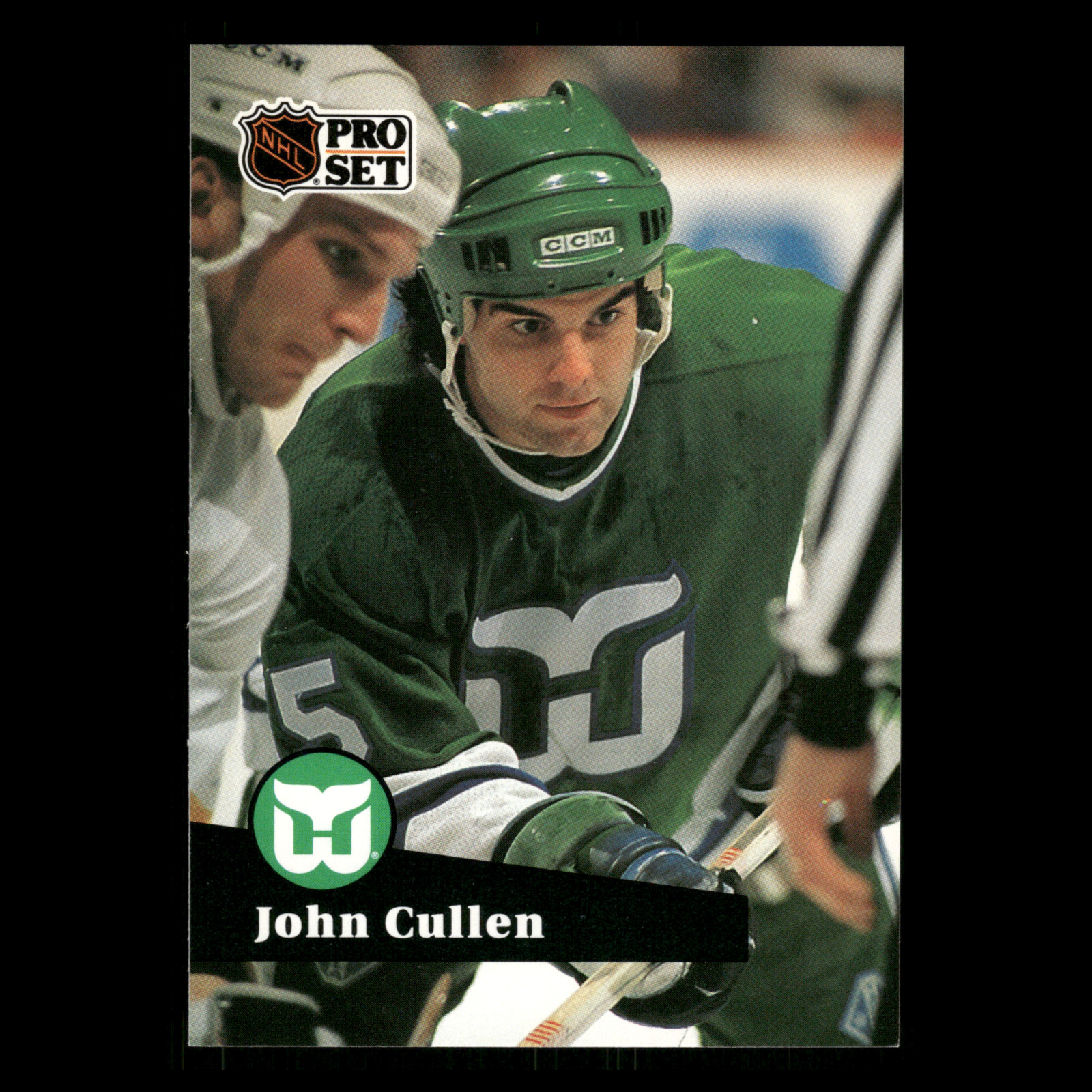 John Cullen #85 1991-92 Pro Set French Hartford Whalers Hockey Card NHL
