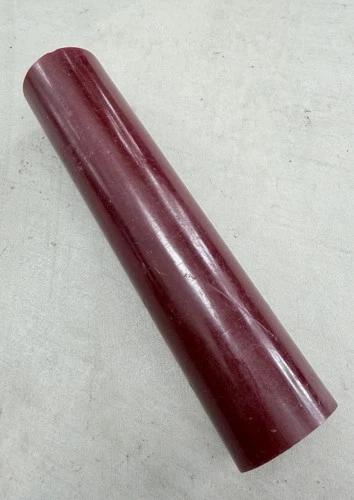 Vintage Bakelite Catalin Dark Red Bar Stock rod 219g 1930’s USA Pin Jewelry
