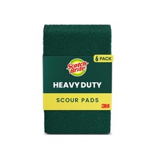 Scotch-Brite Heavy Duty Scour Pads Scrub Sponges 6 Pack Green