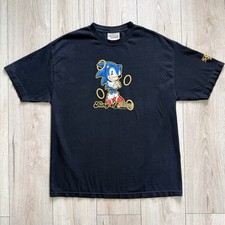 Vintage Sonic The Hedgehog T Shirt King Of Bling Sega Top Heavy T Shirt Size XL