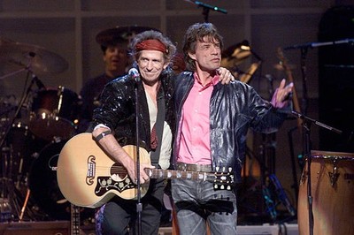 Keith Richards Mick Jagger of The Rolling Stones onstage performin- Old Photo 1