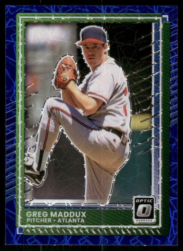 2025 Donruss Optic Blue Laser Prizm Greg Maddux #09 (JM)
