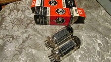 RCA 6cg7 Black plates dimple foil getter, NOS