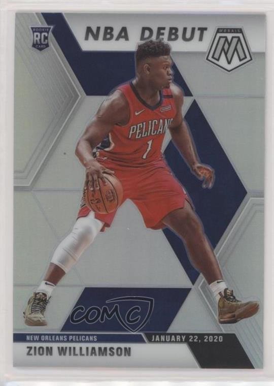 2019-20 Panini Mosaic NBA Debut Silver Prizm Zion Williamson #269 ia4