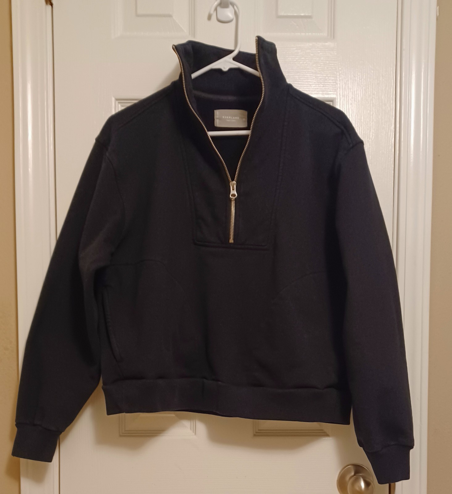 EVERLANE The Track Half Zip Pullover Medium Sweat… - image 5