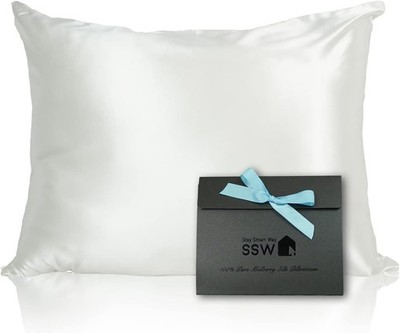 Silk Pillowcase   Premium 6A Mulberry Silk Pillowcase   Pure and Natural 22