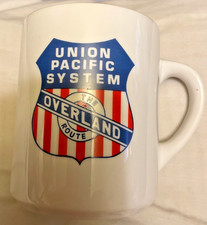 Vintage Union Pacific System The Overland Route Coffee Mug