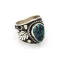 Southwest Signed Sterling Turquoise Red Coral Black Onyx Rings Lot of 5 #S5483-5 — photo 6