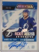 2021-22 Credentials STEVEN STAMKOS Ticket Access Autographs! #TAA-SS 23/25 WOW!
