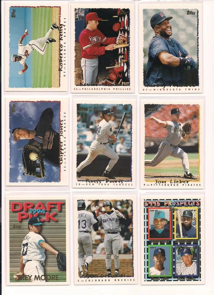 1995 Topps Baseball Trading Cards + Inserts / Choose f/ List #s 501 - 660 / mb14 - Image 4 of 4