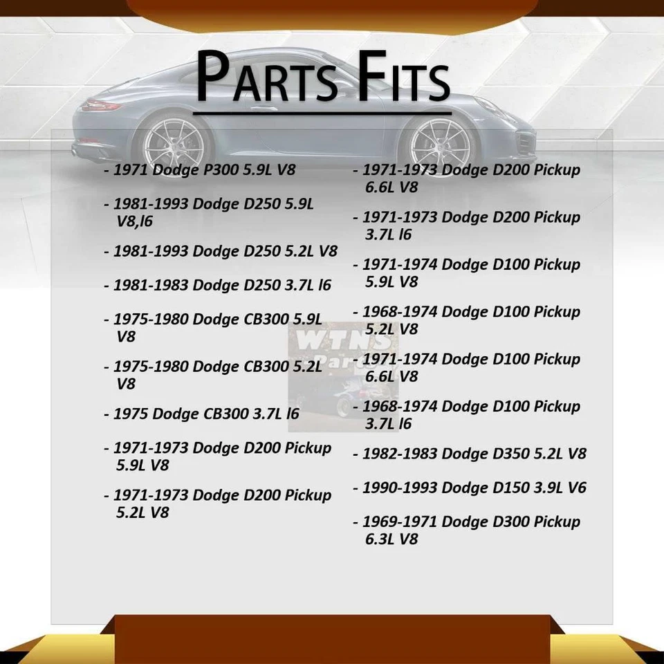 Fits 1975~1978 Dodge B300 GMB Rear Shaft All Joints Universal Joint Foto 3 de 4