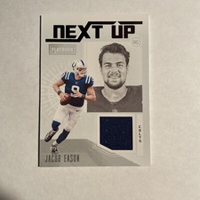 2020 Panini Playbook Next Up Jerseys Jacob Eason #NU-11 Rookie RC