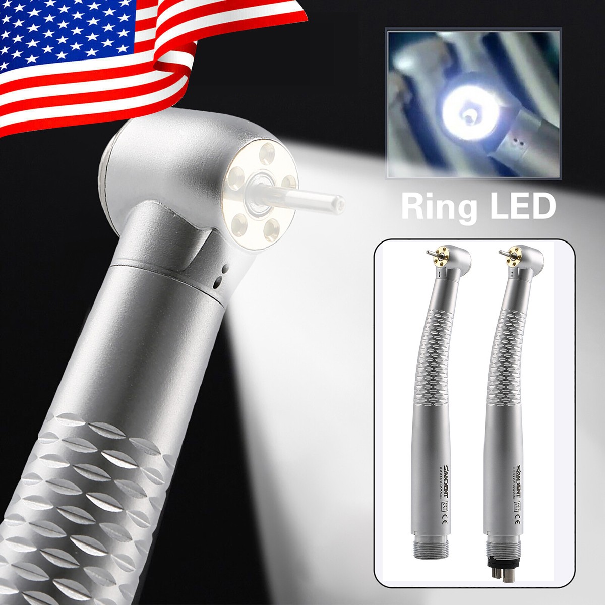 【E ❤︎ 】 Five 5 Lights LED E-generator Dental High Speed Fiber Optic