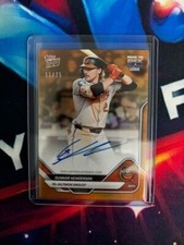 2025 Topps Now Road To Opening Day #A-GH Gunnar Henderson Gold Auto 11/25