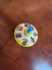 Vintage Ohio Art Spinning Metal Top, Circus Theme wooden know working