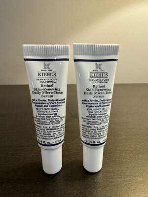 Kiehl s Retinol Skin Renewing Daily Micro Dose Serum .14 oz 4 ml Travel Size NEW