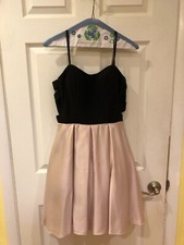 Pink and Black Junior Prom Dress
