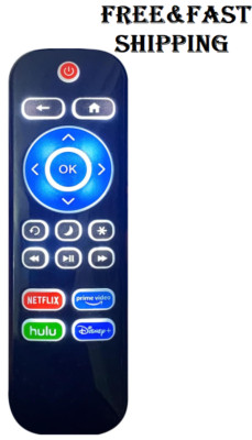 Replacement Backlit TV Remote Control for Roku TV, for Tcl/Hisense/Sharp/Philips