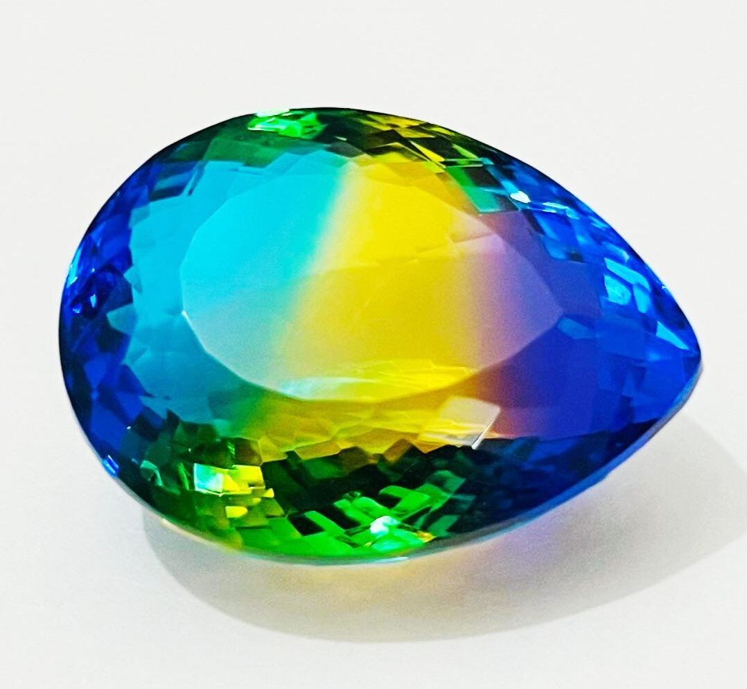 Watermelon Tourmaline 77+ Ct Certified Loose Gemstone Bi-Color