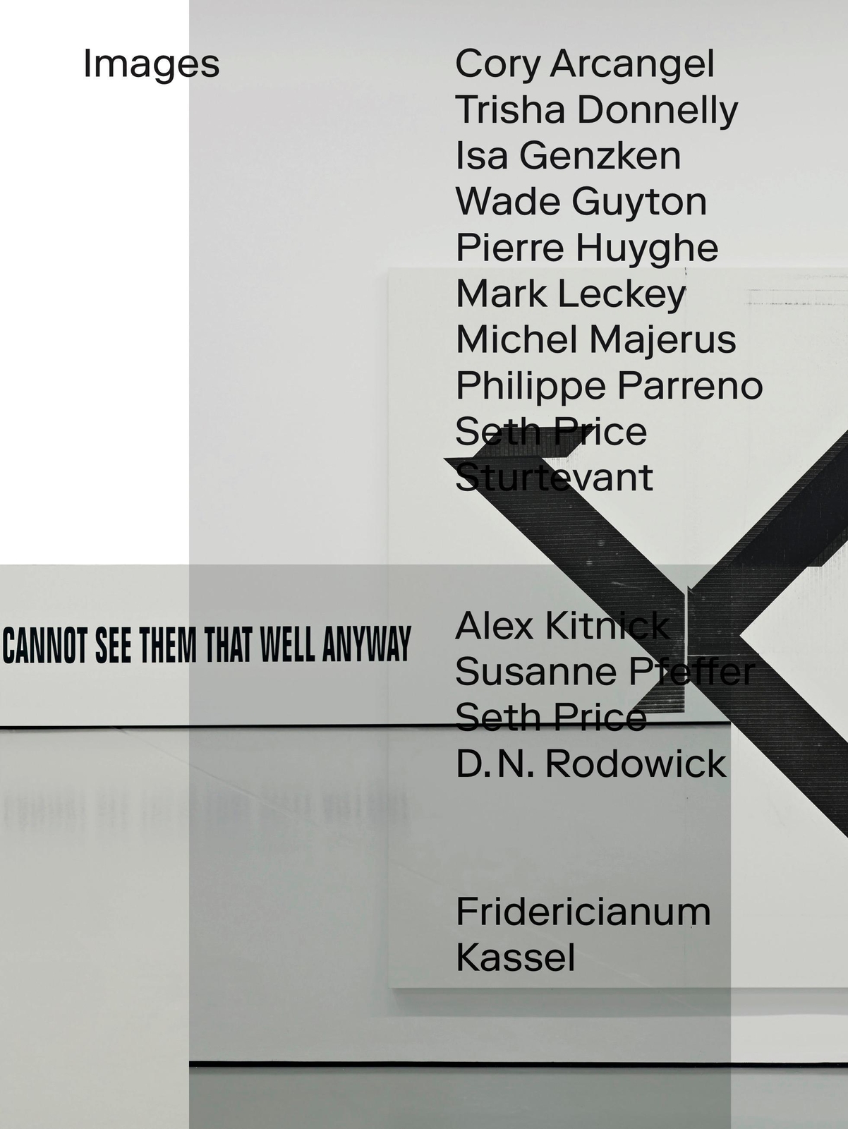 Thumbnail - Images. Pierre Huyghe, Wade Guyton, Seth Price, Mark Leckey,
