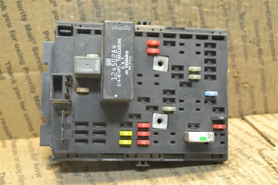 Buick Rendezvous Aztek 2003-2005 caja de fusibles conexión OEM 10350252 módulo 123-9C3 Foto 3 de 4