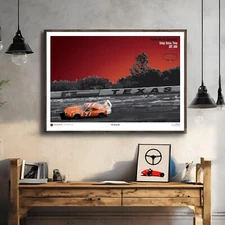 Bobby Isaac Racing Poster NASCAR Texas World Speedway Wall Art Print Fans Gift