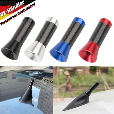 OLOTOS Auto Antenne 3,5cm Carbon Kurz Stab KFZ Dach Universal Radio AM FM DAB Adapter