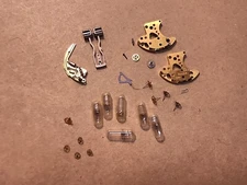 Lot Of Mixed NOS & Used Bulova Accutron 218 & 219 Parts-Train Wheels, Bridges...