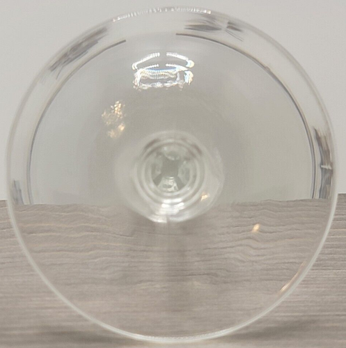 Libbey Glass Company Silver Leaf Silver Tone Champagne Tall Sherbet Glasses (4) - Picture 7 of 7
