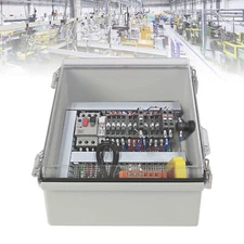 Electrical Enclosure 380x280x130mm Clear Cover Hinged Lid IP67 Waterproof Box