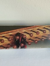 VTG Solid Oak 24 Peg Tie Belt Rack Wall Mount Wardrobe Jewelry Hand crafted 20"