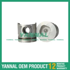 4x For Isuzu Piston With Pin STD 4BC2 Engine Spare Parts