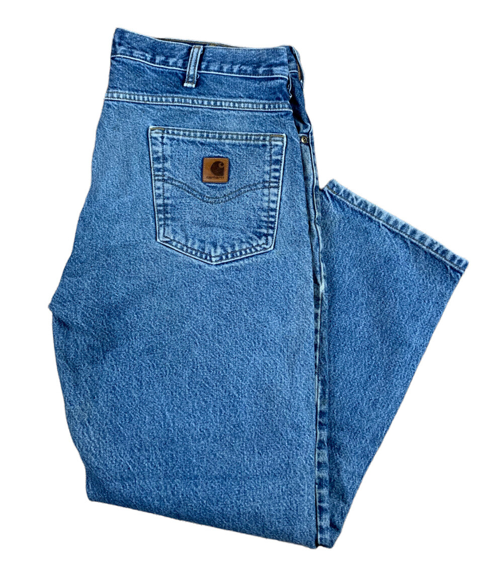 Carhartt Relaxed Fit Blue Denim Jeans Men's 36