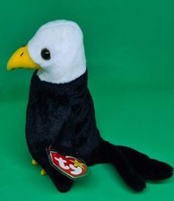 BALDY the eagle ~ TY Beanie Babies ~ MWMT ~ In Hand In Oz ~ HTF ~ Retired